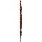 Ekena Millwork Katheryn Ceiling Medallion, Hand-Painted Burnished Mahogany Crackle, 22 1/2"W x 30 3/8"H x 1 1/2"P CM30KTBMC - alternate 3